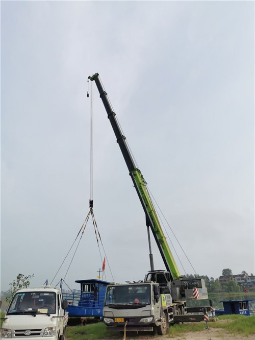 延寿县桥梁建设吊装案例